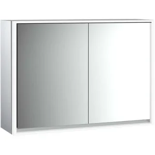 Emco Loft Aufputz-Lichtspiegelschrank 979805112 1000x733mm, LED, 2-türig, aluminium/Spiegel