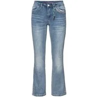 sheego by Joe Browns Bequeme Jeans Bootcut-Jeans mit Pailletten am Bund