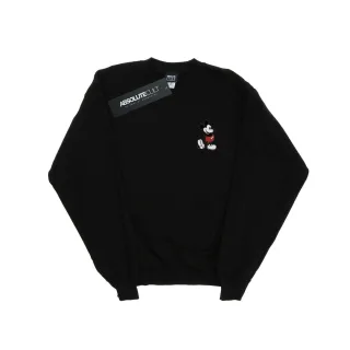 Disney Herren Mickey Mouse Kickin Retro Chest Sweatshirt (schwarz)