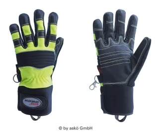THL-Handschuh OPERATOR askö | EN 388 | CAT II | Enganliegende Neopren-Stulpe | Innenfutter Kevlar/Glasfaser | hohe Abrieb- & Schnittfestigkeit 8 neongelb