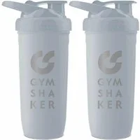 GYMSHAKER Protein Shaker Edelstahl 2er Pack Trinkflasche für Fitness, Sport & Bodybuilding, (2-tlg)