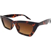 Ella Jonte Sonnenbrille Retro-Sonnenbrille – Schmal & Eckig im Trend-Look UV400 im Stoffetui