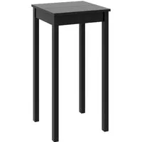 furnicato Stehtisch Bartisch MDF Schwarz 55x55x107 cm (1-St)