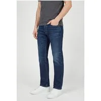 Calvin Klein Slim-fit-Jeans used washed, Slim Straight Fit, Logopatch am Bund