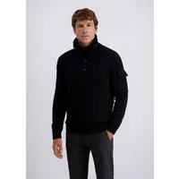 Pierre Cardin Rollkragenpullover mit Knopfleiste
