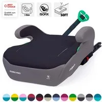 Daliya® Kindersitzerhöhung QUBIX PRO ISOFIX Kindersitz, ab: ab 6 Jahre oder 125cm Körpergröße, bis: bis 12 Jahre oder 150cm Körpergröße, ab: 125 cm, bis: 150 cm, (Packung, 1-tlg), ISOFIX, I-Size, Gurtfix, ergonomisch, weich, waschbarer Bezug