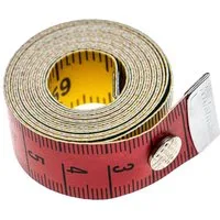 vhbw Maßband mit Druckknopf - Schneidermaßband, Metermaß, Bandmaß