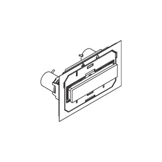 Hewi S 50 Betätigungsplatte 66246 für WC - Module, weiß, manuell