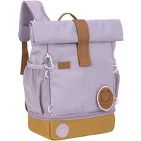 LÄSSIG Kinderrucksack Little Gang, Mini Rolltop Backpack, lilac, aus recycelten PET-Flaschen