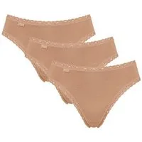 sloggi Tai-Slip 3er Pack 24/7 Cotton Lace (Spar-Set) Tai Slip - Baumwolle - Atmungsaktiv