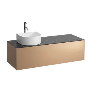 LAUFEN Waschtischunterschrank SONAR f.WT H812340/1/2/3 1 Schubl 1175x455AusschnWT li? Kupfer&Ne H4054260341411
