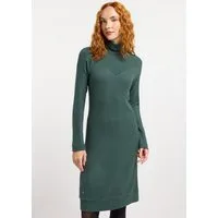 Ragwear Strickkleid PEONA Label-Applikation am Saum für den unverkennbaren ragwear-Look