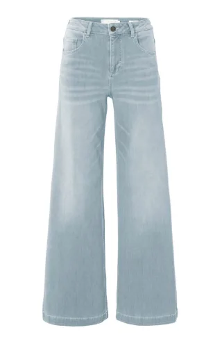 Yaya - Wide Leg Jeans blau - Gr. - 36