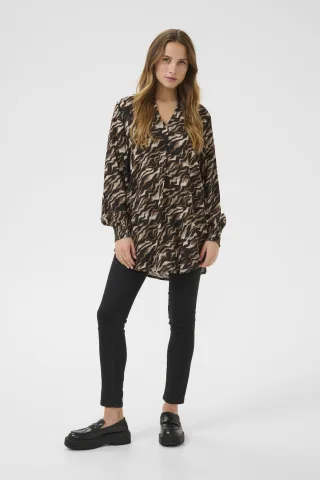 Tunika Casual fit black brown