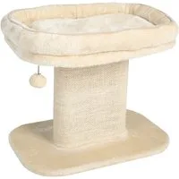 KOMFOTTEU Kratzbaum Katzenbaum, mit Sitzplattform, für Hauskatzen, 50cm