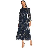Love & Roses Midikleid Love & Roses Metallic-Midikleid, Regular (1-tlg)