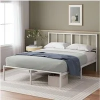 ZINUS Bettgestell Florence Square Nova mit Kopfteil (140x200 cm), Doppel/Einzelbett