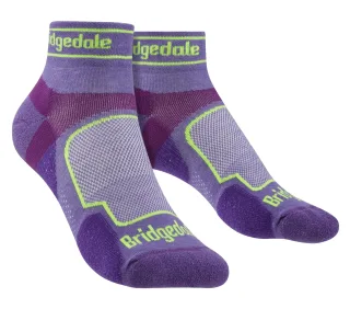 Bridgedale - Womens Running Ultralight Sport Low Socken - Lila