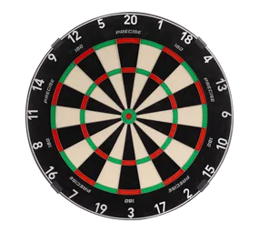 Precise 180 Endorphine Steeldartboard mit Nummernring - Gunmetal