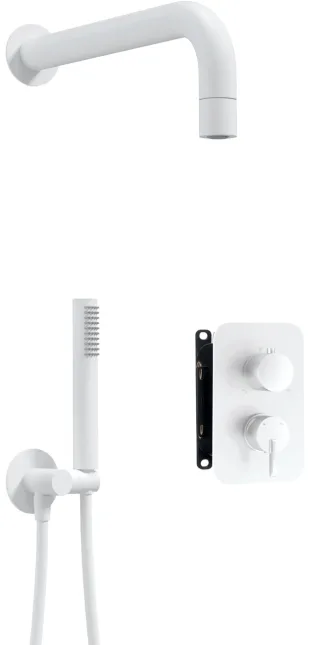 Neuesbad Serie 600 Unterputz Dusch-Set, Oberfläche: weiss matt NB1BXYZAQSM1