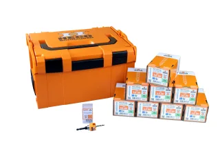 HECO L-BOXX 238 Terassenset Seko mit Heco-TOPIX-plus A2 Terrassenbelagschraube 5,0x60, Senkkopf - 63105