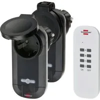 Brennenstuhl Funksteckdose Brennenstuhl RC CE1 0201 1507030 Funk Steckdosen-Set 3teilig Außenbe