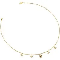 Guess Gliederkette 16-18" Flower Charms Necklace