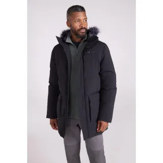 Mountain Warehouse - "Fern" Parka Wattiert für Herren (Schwarz)