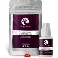 Wimpanista Wimpernkleber Expert Black PLUS. Trocknungszeit 1-2 Sek., für die professionelle Wimpernverlängerung