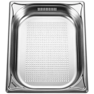 Blanco Garbehälter 574343 32,5x17,6x6,5cm, Edelstahl, gelocht, GN 1/2