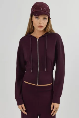 Hoodie mit Reißverschluss und langen Ärmeln