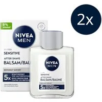 Nivea Men After Shave Lotion Sensitive After Shave Balsam 2 x 100ml, 2-tlg.