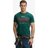 Superdry Rundhalsshirt VL CLASSIC TEE mit klassischem Vintage-Logo Print