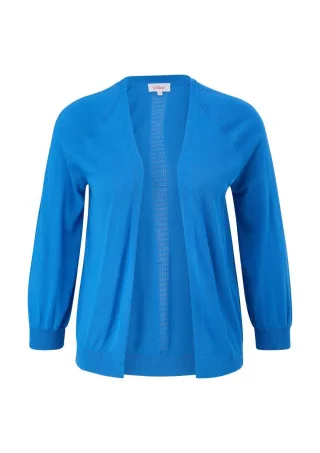 s.Oliver Red Label - Strickjacke aus Viskose blau - Gr. - 44