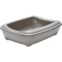 Karlie Katzentoilette Katzentoilette mit Rand Arist-O-Cat grau