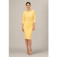 Adrianna Papell Abendkleid Knit Crepe Tie Waist Sheath Edel, schlicht, zeitlose Eleganz