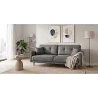 OTTO home 3-Sitzer TRIPLO optionale Schlafsofa mit Bettkasten, Maße B/T/H: 215/100/89 cm, Wahlweise Bettfunktion - Liegefläche 145x191 cm, Rücken-, Zierkissen