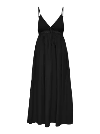 ONLY - ONLBRIAR STRAP LONG DRESS WVN black - Gr. - S