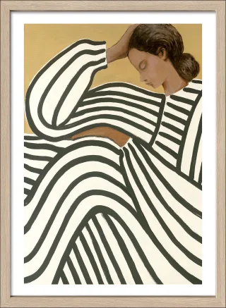 Gerahmtes Bild STRIPED WOMAN
