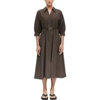 comma Blusenkleid Habalm Sommerkleid mit dekorativem Gürtel