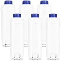 Clanmacy Wasserfilter Wasserfilter für Delonghi DLSC002 Kaffeemaschine, 6er-Pack