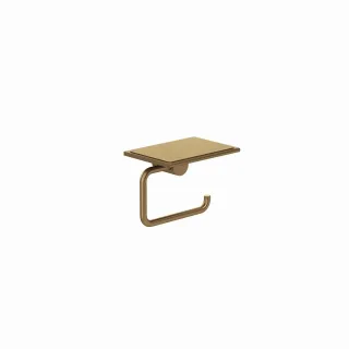 Kludi VELA R Toilettenpapierhalter mit Ablage Brushed Bronze, 58971N1 58971N1