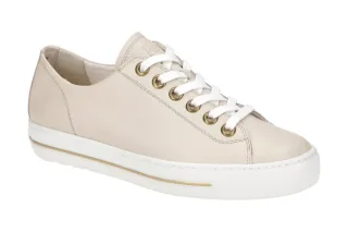 Paul Green Damen Sneaker 4704-28 beige biscuit oro Echtleder Frottee-Futter