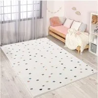 Carpet City Kinderteppich Anime9396, rechteckig, Höhe: 11 mm, Spielteppich, Bunte Punkte, Weicher Flor, Pflegeleicht, Kinderzimmer