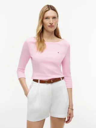 CODY BOAT-NK 3/4 SLV TEE Classic Pink - Gr. - M