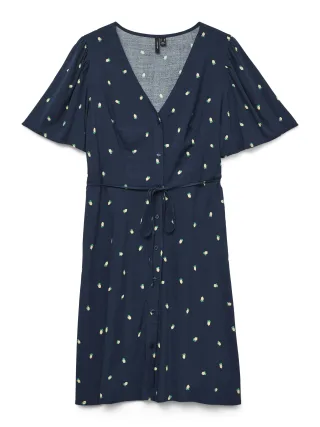 VERO MODA - VMALBA SS SHORT DRESS WVN NOOS Navy Blazer - Gr. - XL