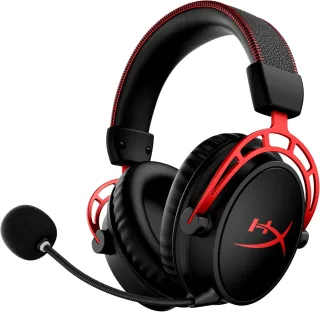 HyperX Cloud Alpha Wireless [7.1 Surround Funk digital Mikrofonarm] schwarz/rot