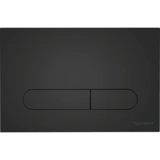 Duravit DuraSystem Betätigungsplatte WD5009031000 aufgesetzt, für WC Beta, schwarz matt