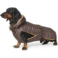 Fashion Dog Hundemantel wasserfester Hunde-Steppmantel speziell für Dackel, 39 cm