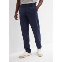 bonprix Chinohose aus Leinen und Baumwolle, Regular Fit, im Chino-Stil